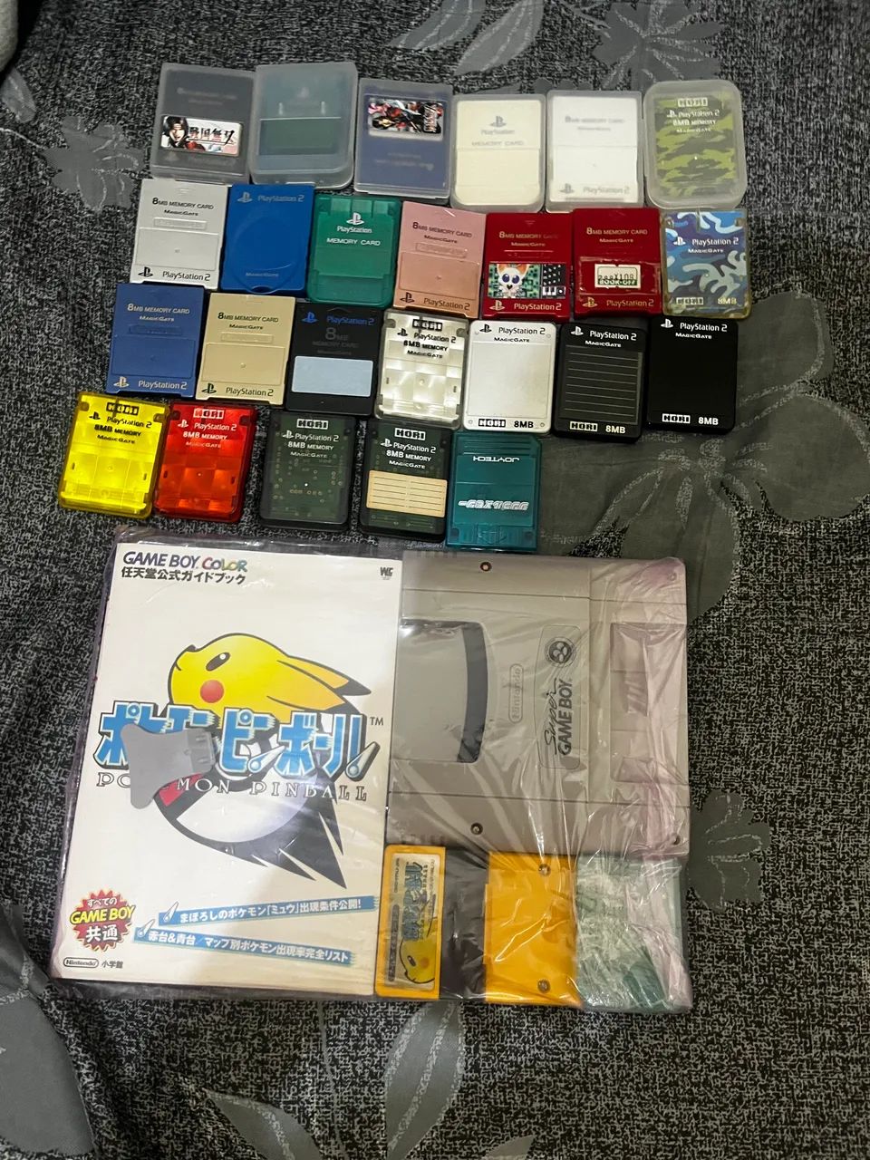 Lote de memory cards play 1 play 2 e outros 