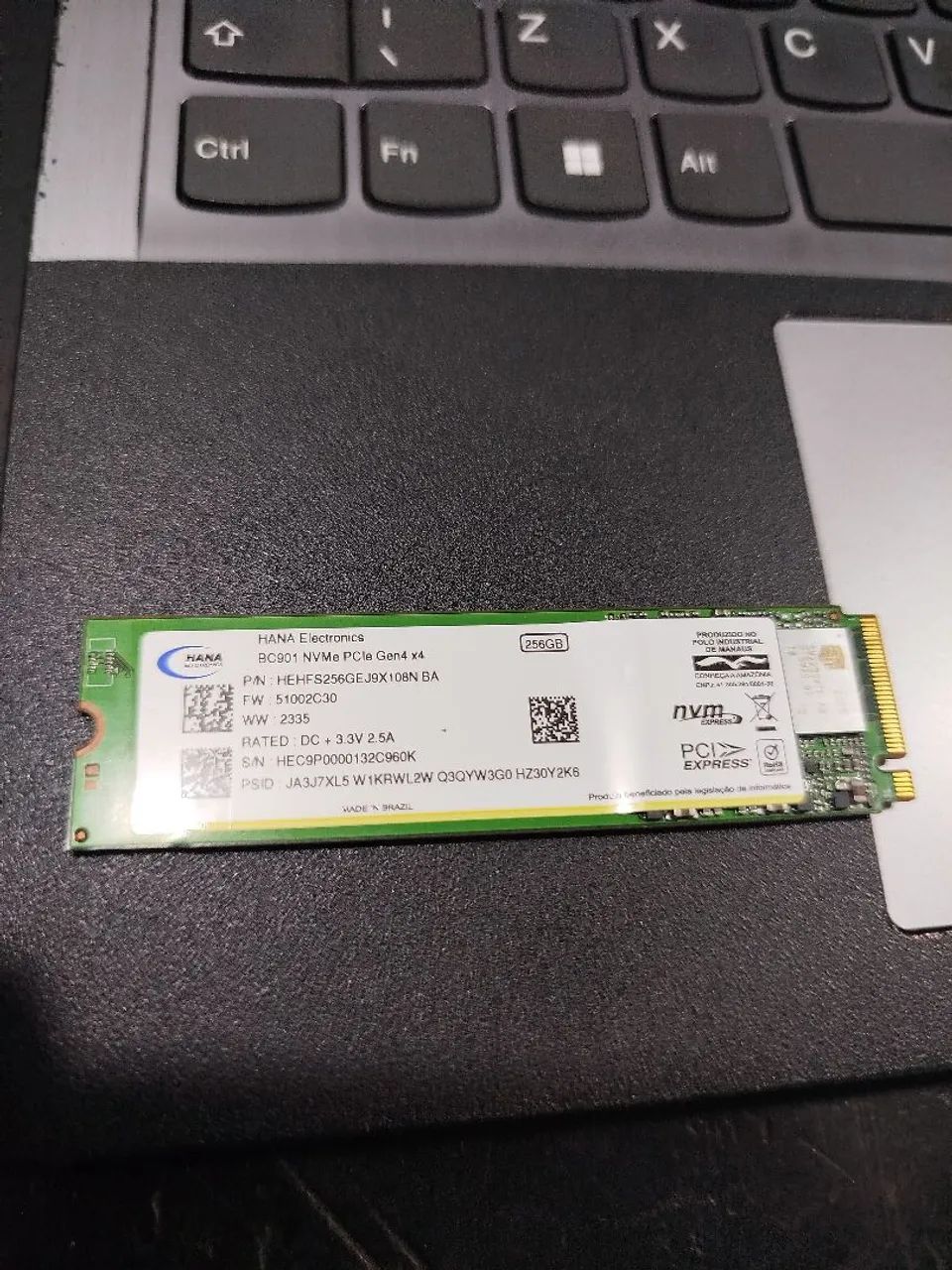 SSD nvme 256