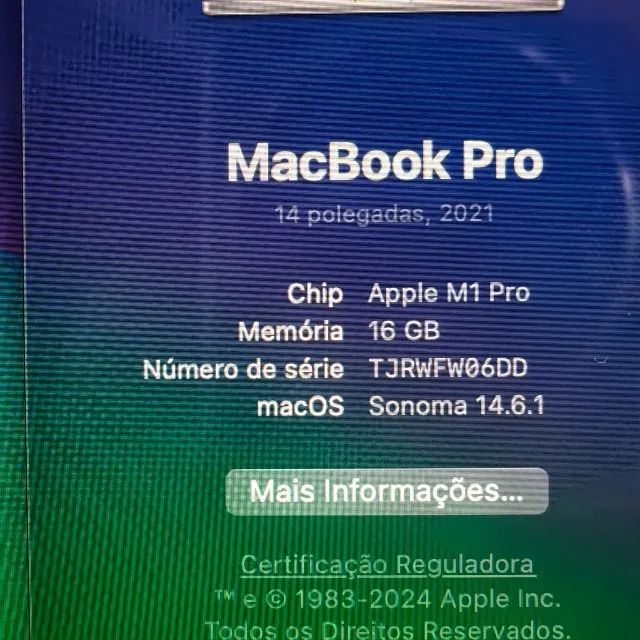 MACBOOK PRO 14 M1 PRO 16GB/1TB - 14GPU - 41 CICLOS - Foto 4