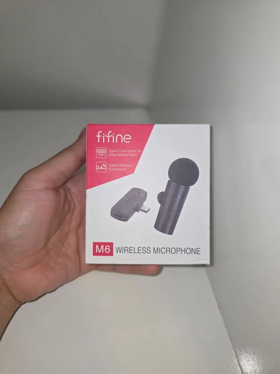 Microfone lapela fifine m6 para entrada tipo c - Foto 2