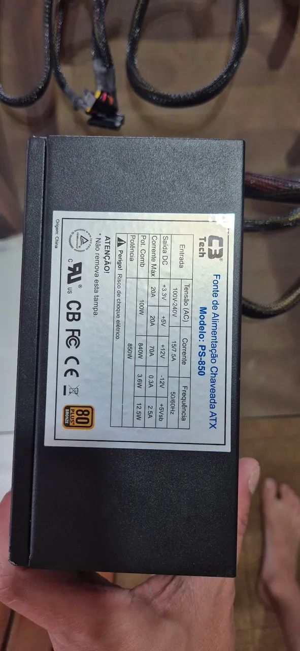 Fonte 850w modular bronze  - Foto 5