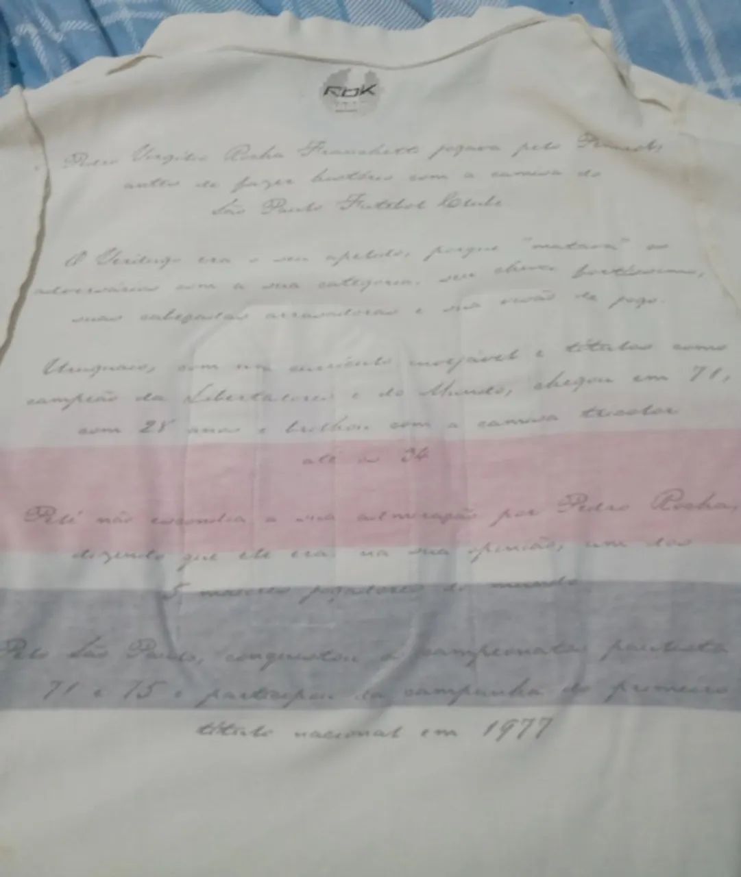 CAMISA SÃO PAULO RETRÔ PEDRO ROCHA - Foto 4