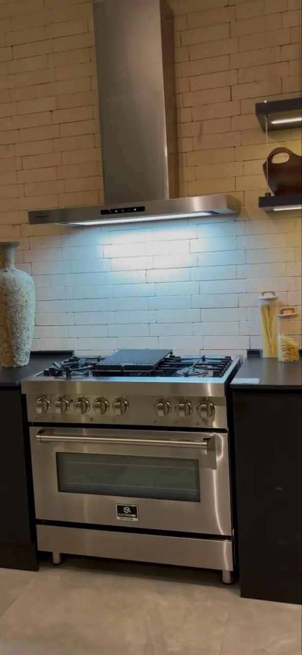 Fogão Elettromec Professional 5 Bocas Gás/Forno Elétrico 220v