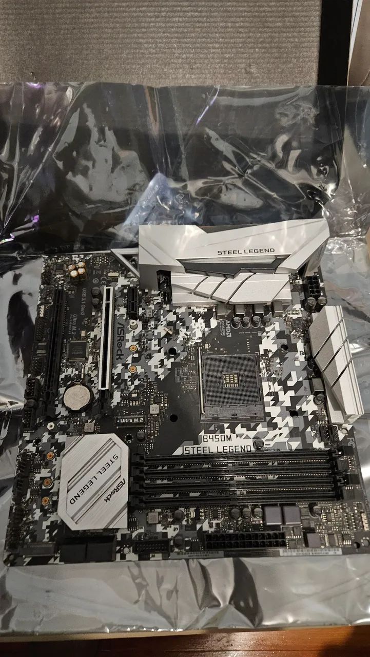 Placa mãe ASROCK B450M Steel Legend