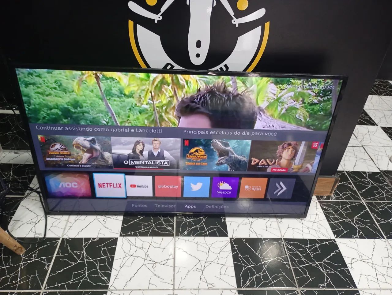 Vendo Smartv AOC 50 polegadas top de linha 4K em estado de nova conforme fotos R$ 1500,00 - Foto 2