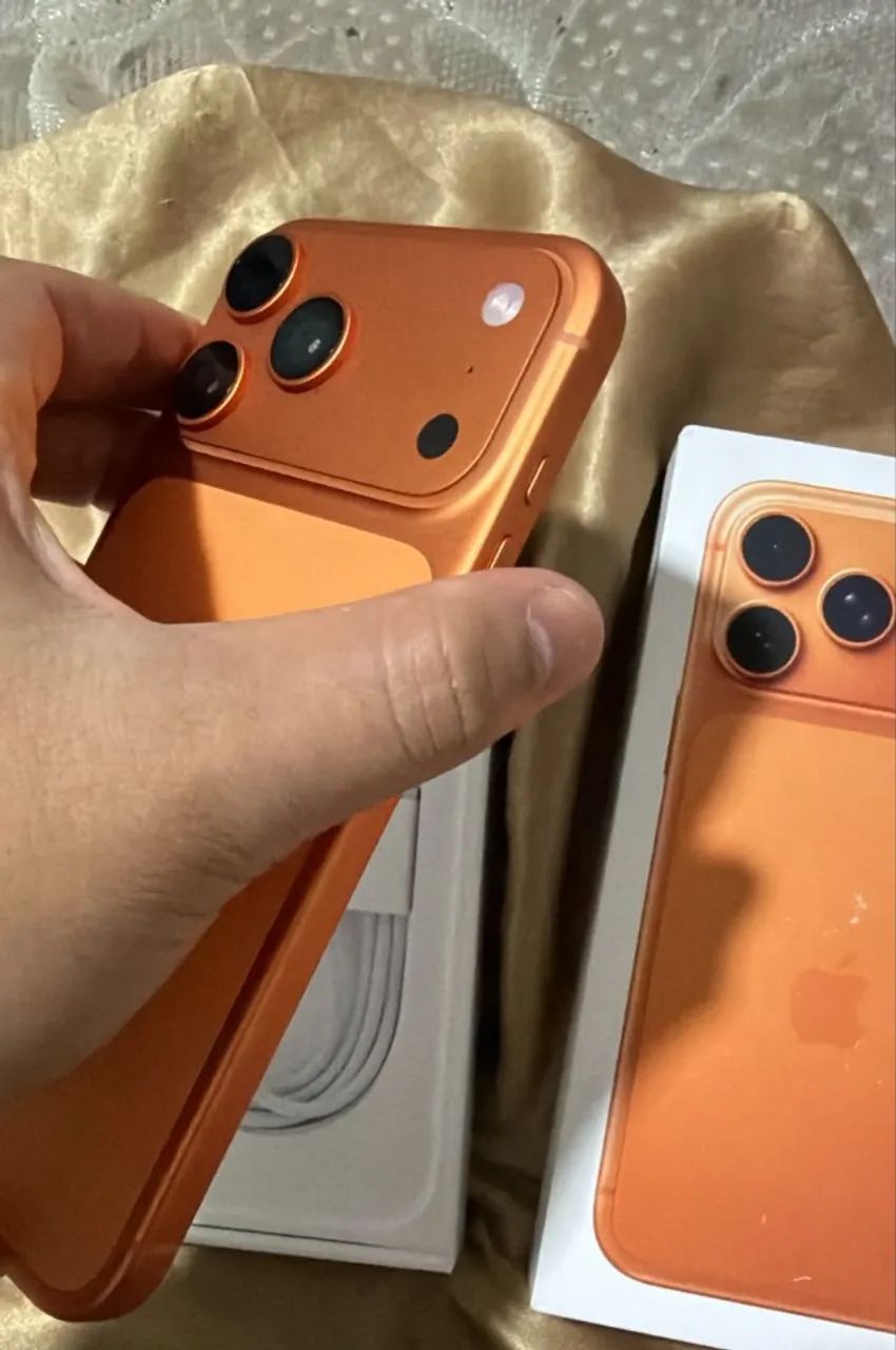 iPhone 17 Pro Max Laranja 256GB Lacrado - Foto 3