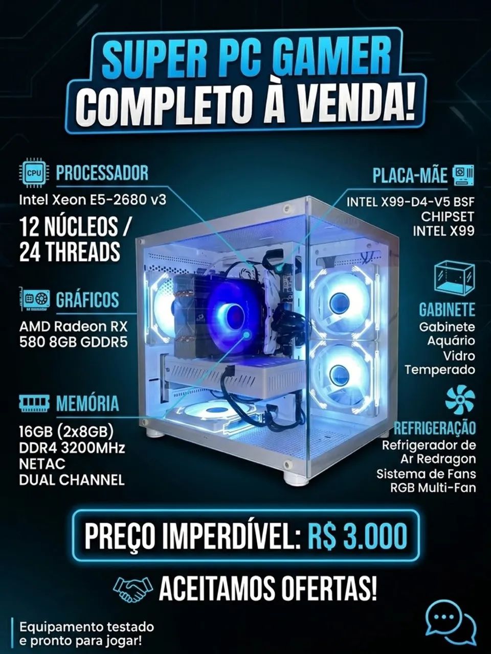 Computador PC Gamer Completo