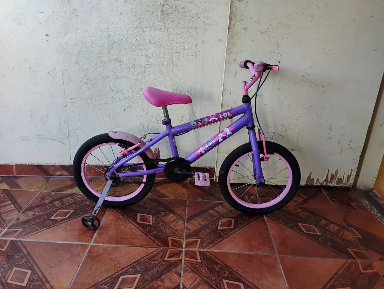 Bicicleta aro 16 com Rodinhas 