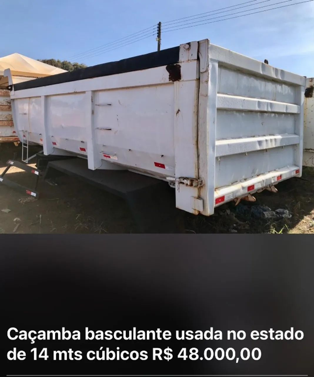 Caçamba Basculante 14 mts²