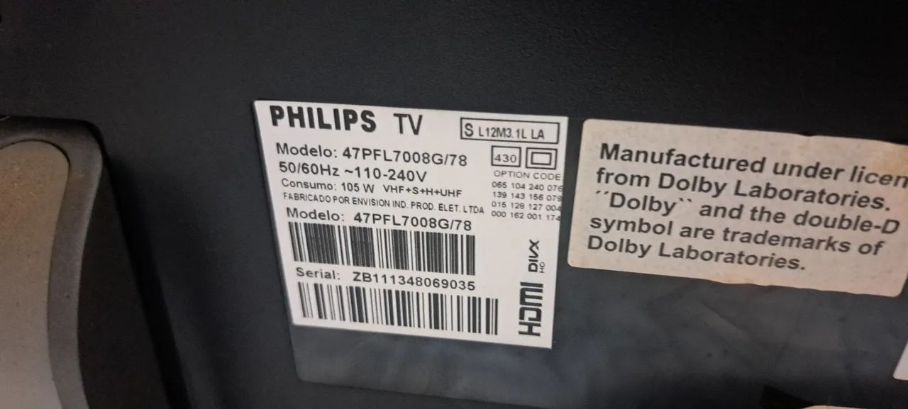 Tv Philips 47 com defeito - Foto 2