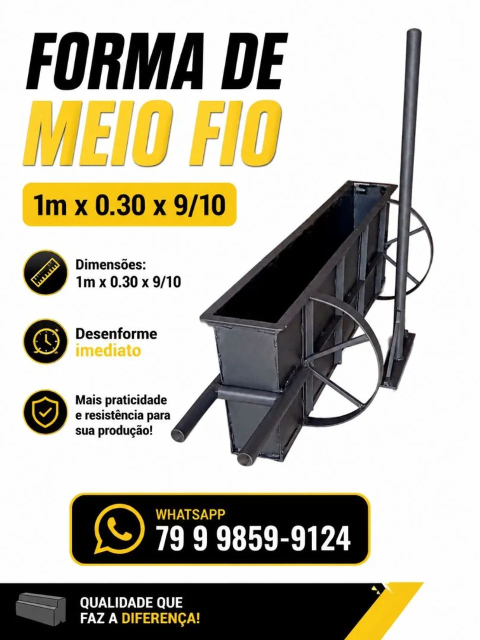 Forma de meio fio 