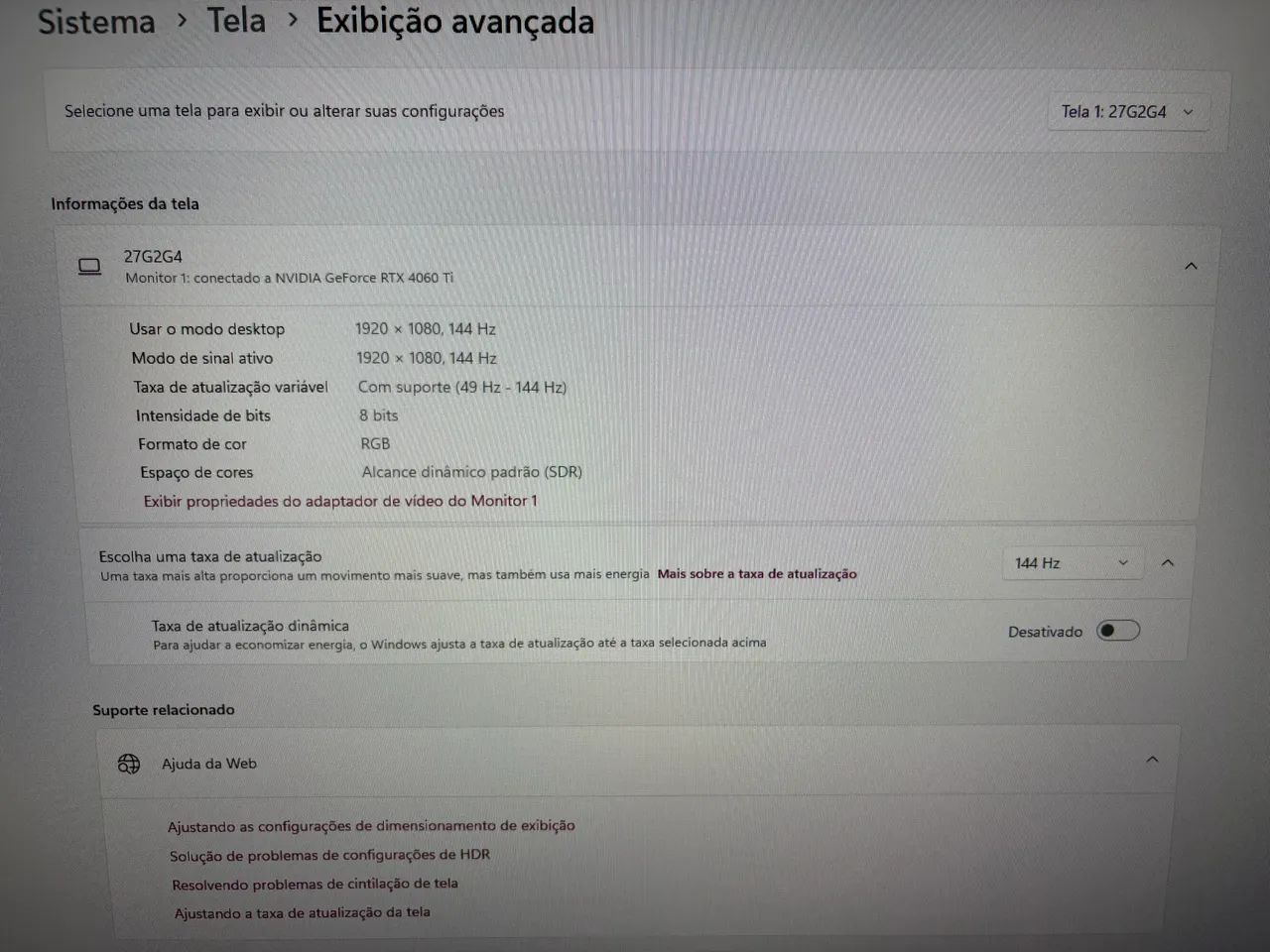 Monitor AOC 27 144hz - Foto 2