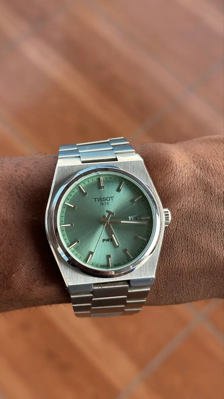 Relógio Estilo Tissot PRX Verde - Foto 2