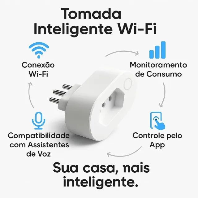 SMART PLUG Tomada Inteligente Wi-Fi Bivolt - Foto 3