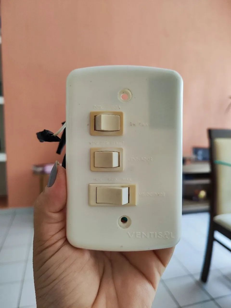 Peças de Ventilador - Pás, Copo e Interruptor  - Foto 3