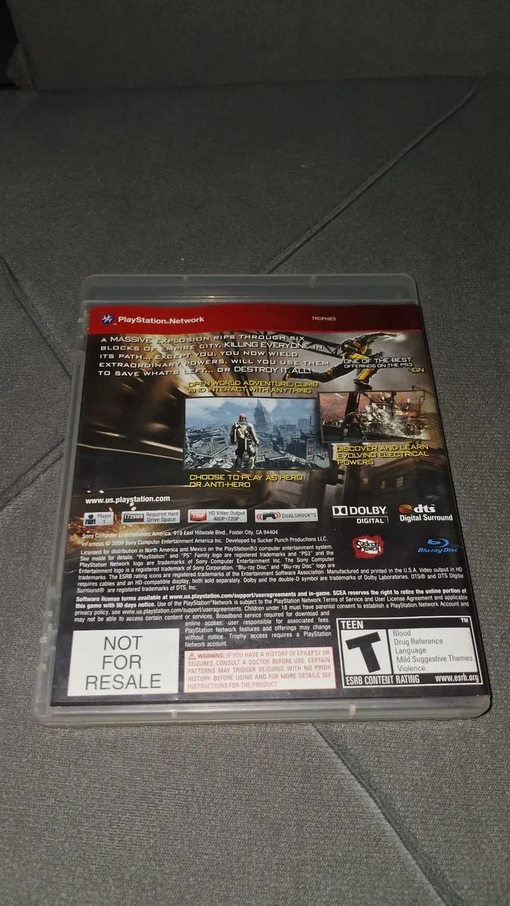 InFamous ps3 jogo - Foto 2