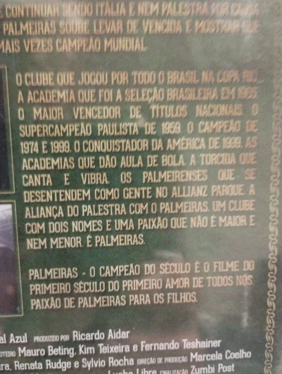 DVD PALMEIRAS O CAMPEÃO DO SÉCULO  - Foto 3