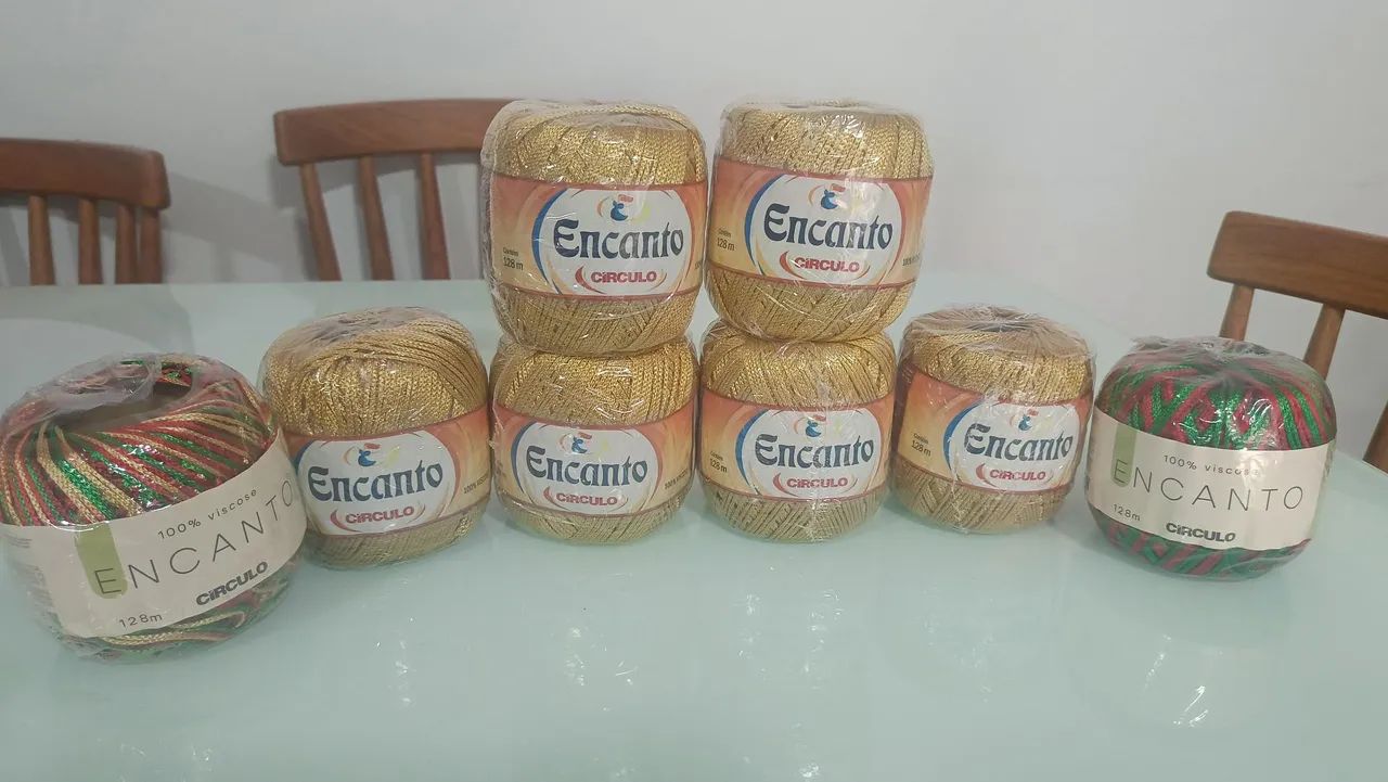 Linhas Encanto para crochê.