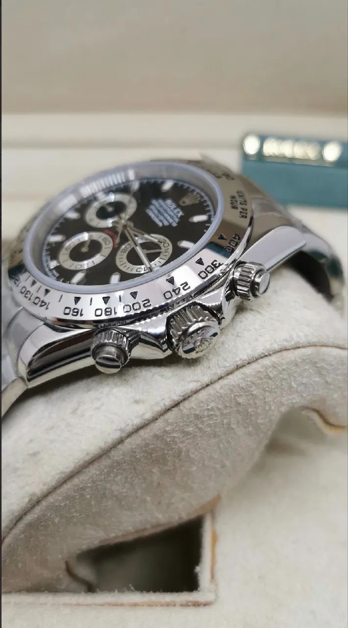 Rolex Daytona Panda 40mm Automático Premium AAA+ Aço - Foto 5