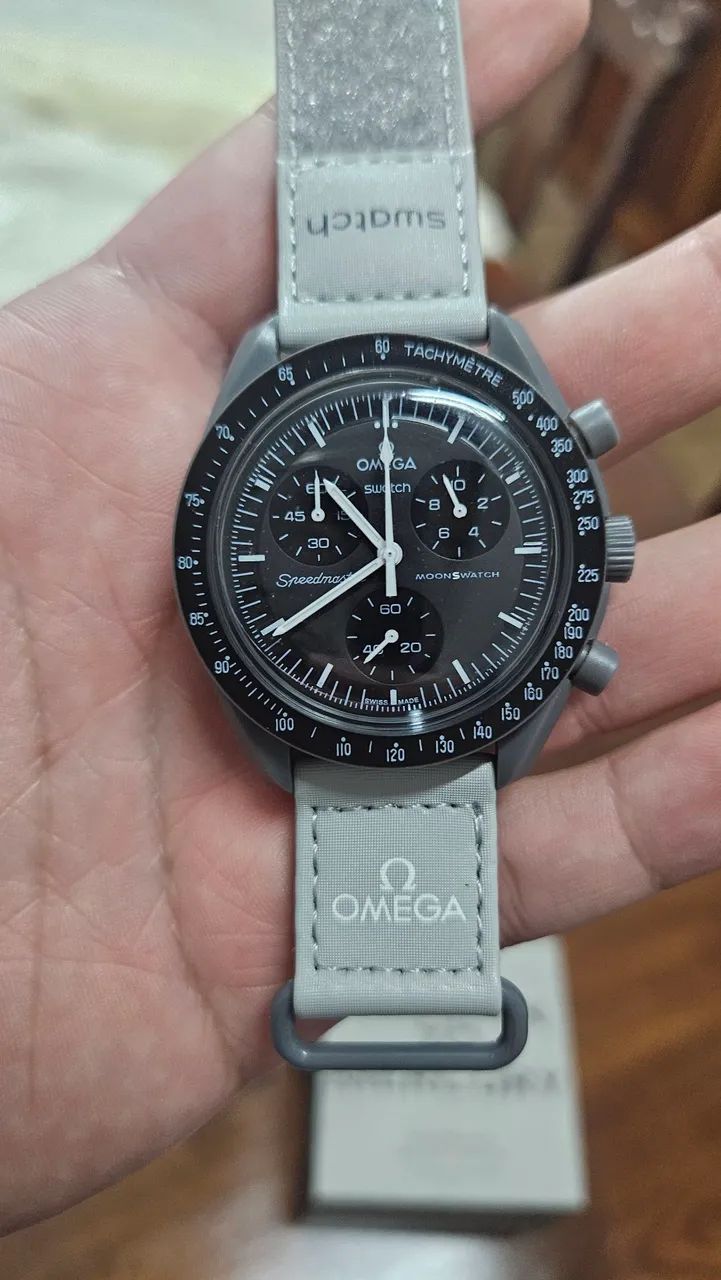 Relógio Omega x Swatch Moonswatch - Completo com caixa - Foto 2