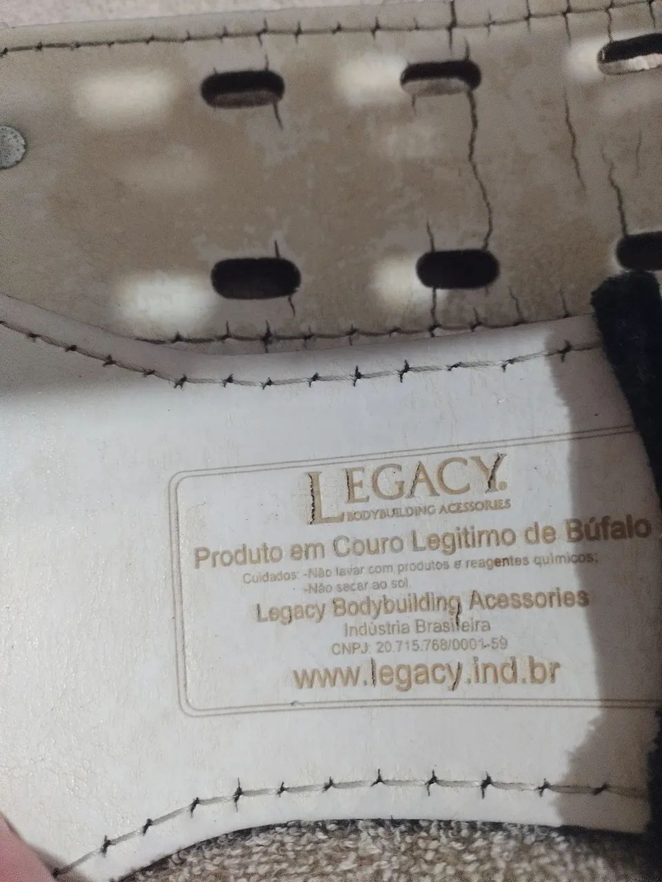 Cinto de musculação de couro legítimo  - Foto 3