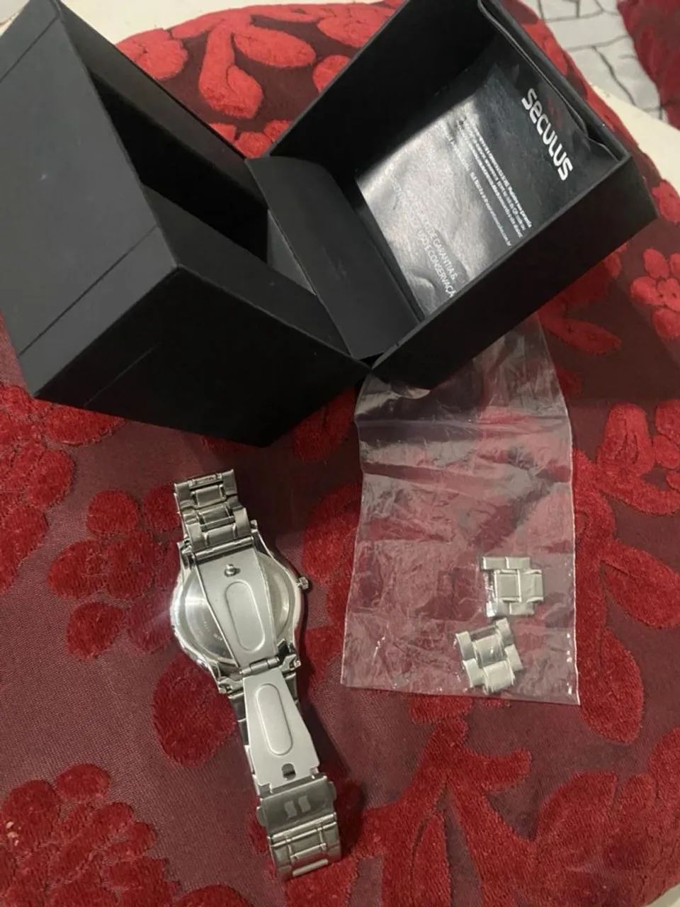 Relógio Seculus Slim Prata   - Foto 3