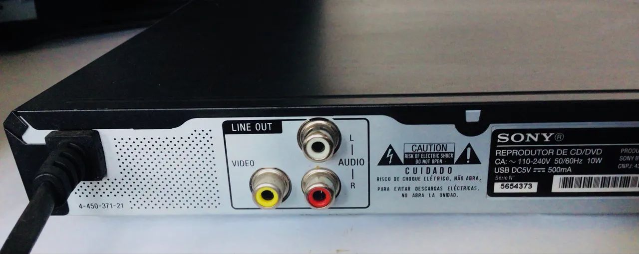     DVD Sony DVP-SR370 Leitor CD MP3 USB Sem Controle - Foto 3