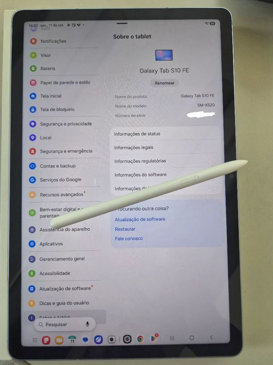Tablet Samsung Galaxy S10 FE 128gb