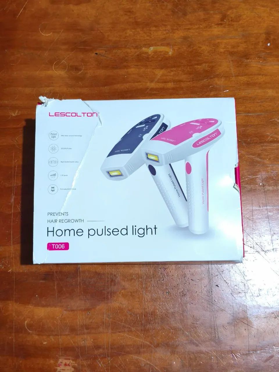 Aparelho Fotodepilação Portátil Permanente Luz Pulsada T-006
