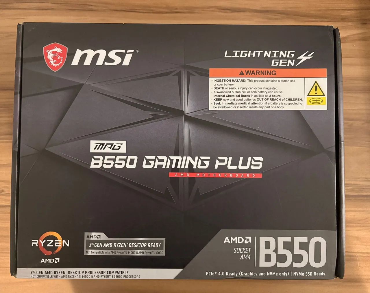 Placa Mae Msi Mpg B550 Gaming Plus Socket Am4 Pcie4 - Foto 3