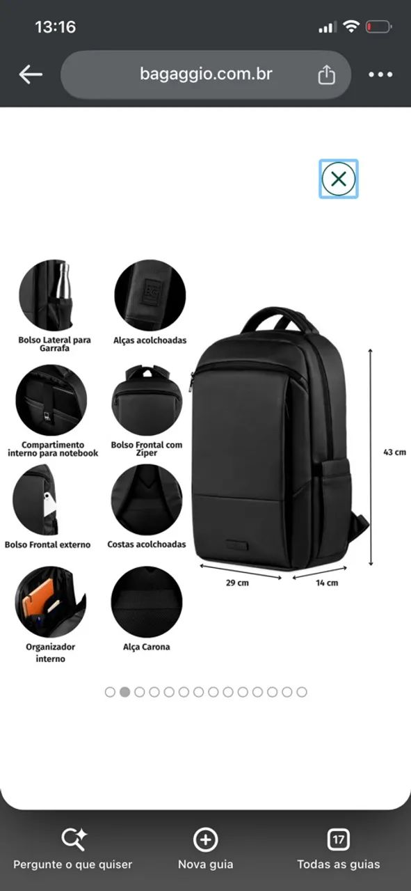 Mochila Bagaggio - Foto 2