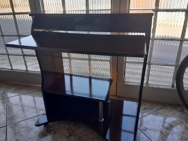 Escrivaninha de madeira Marrom - Foto 3