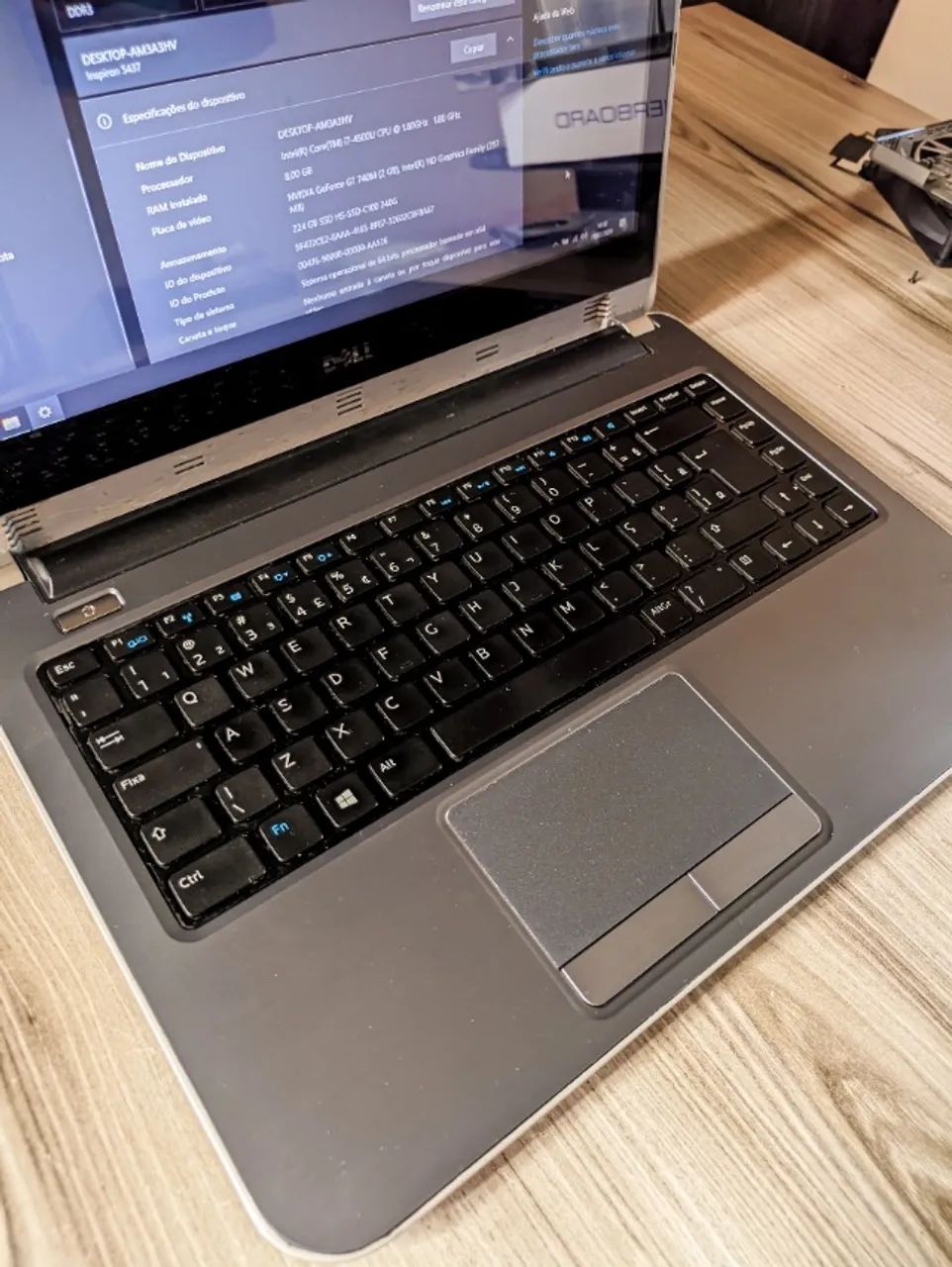 Notebook Dell i7 8GB Ram SSD Placa de video Nvidia - Foto 4