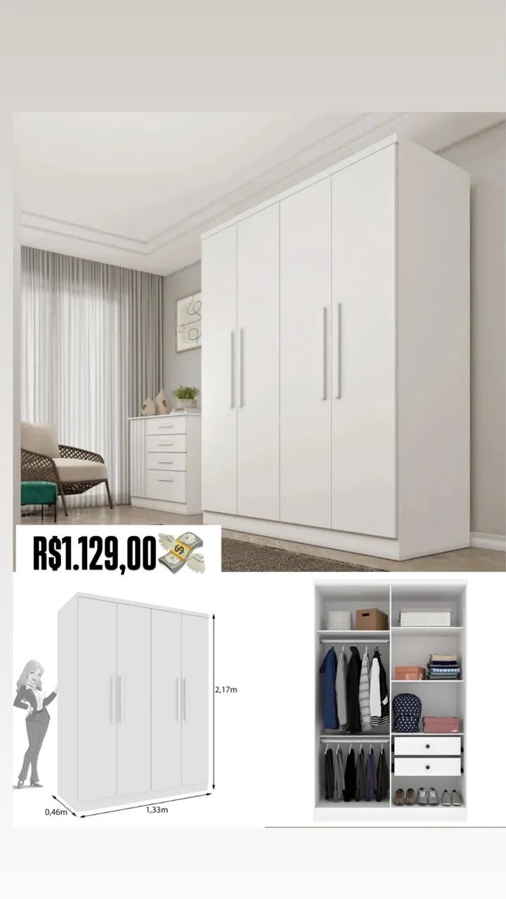 Guarda Roupa Solteiro D272