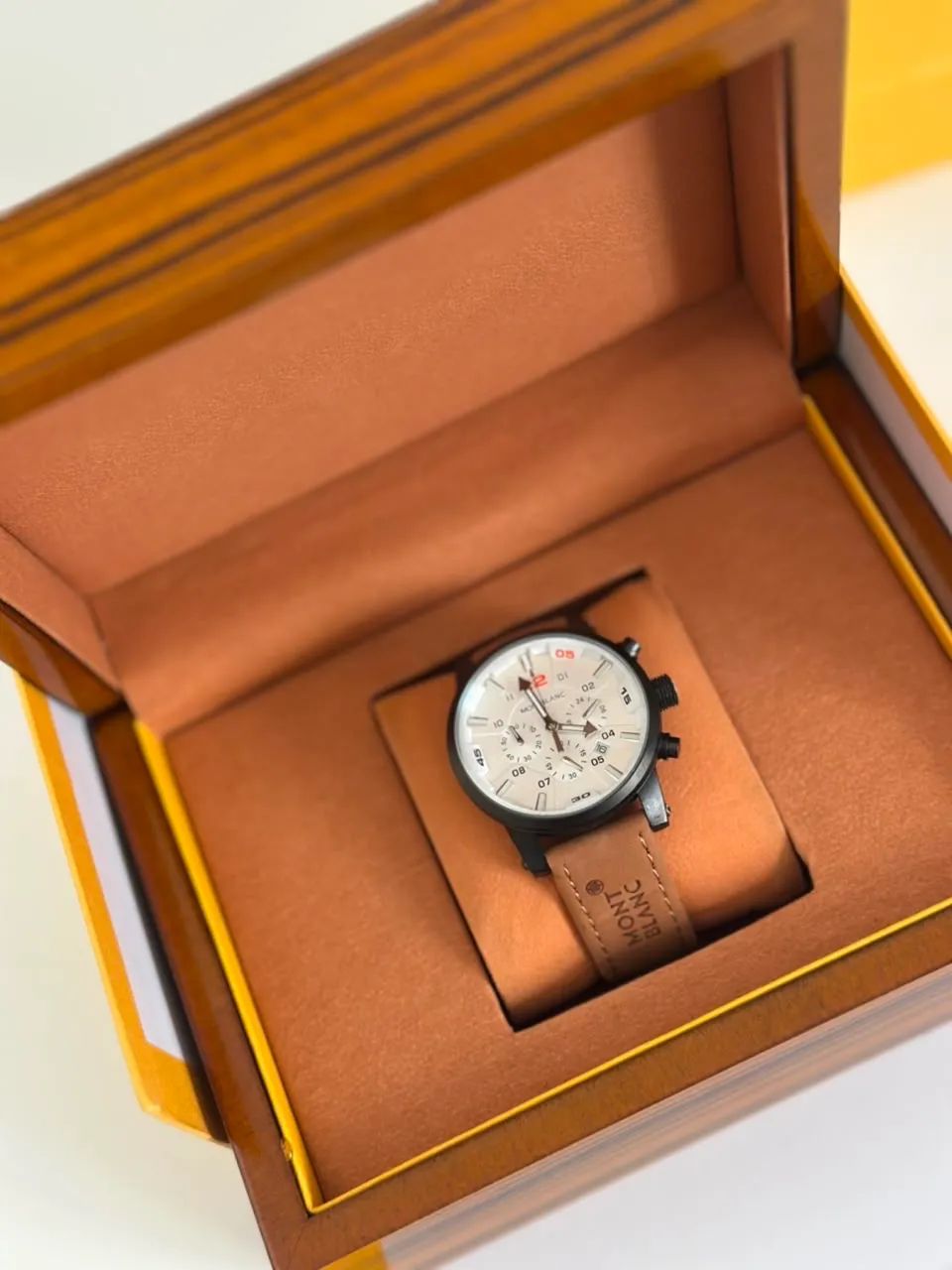 Relógio Montblanc Cronógrafo Masculino + Caixa Luxo