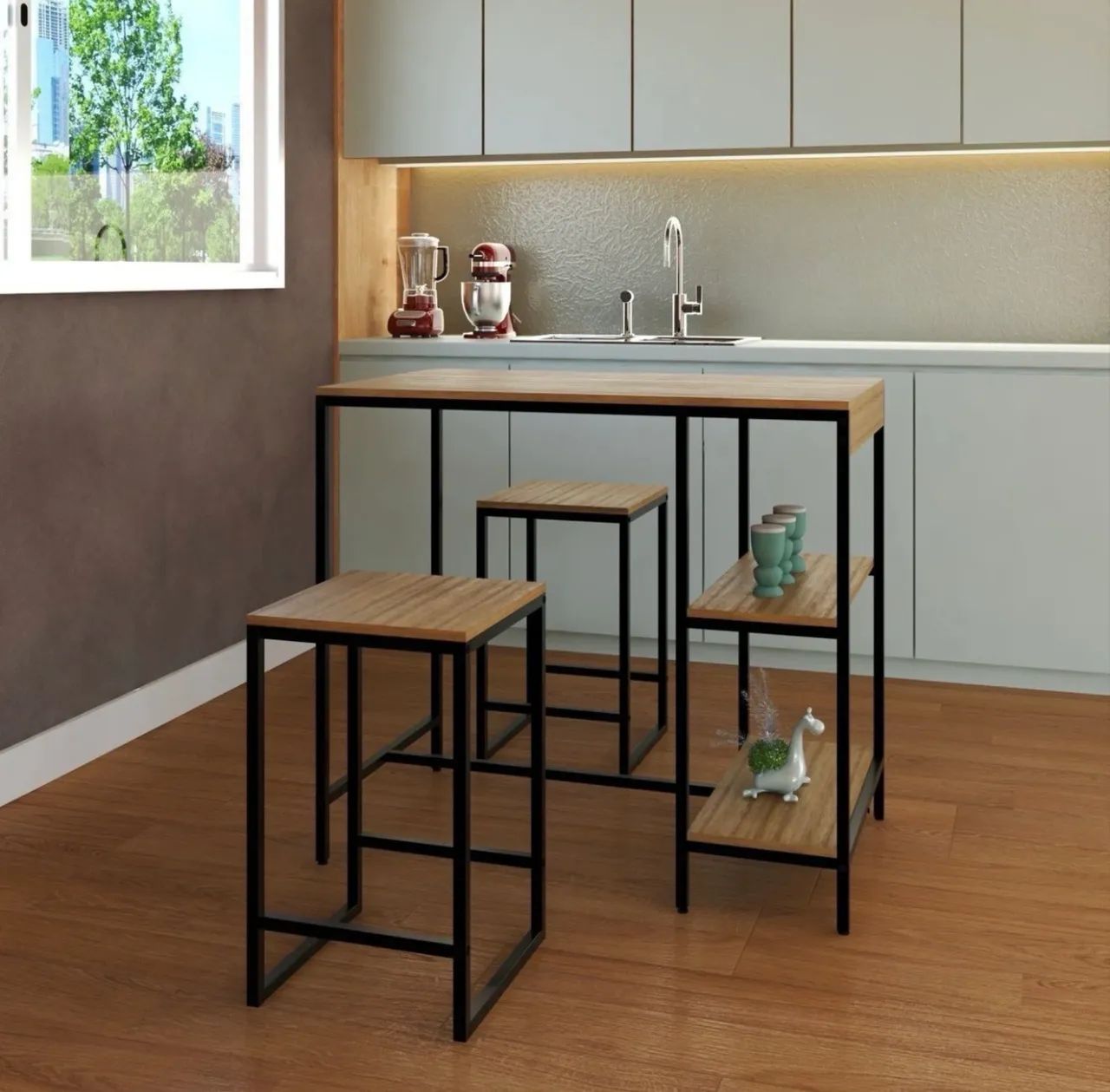 Mesa estilo bistrô 