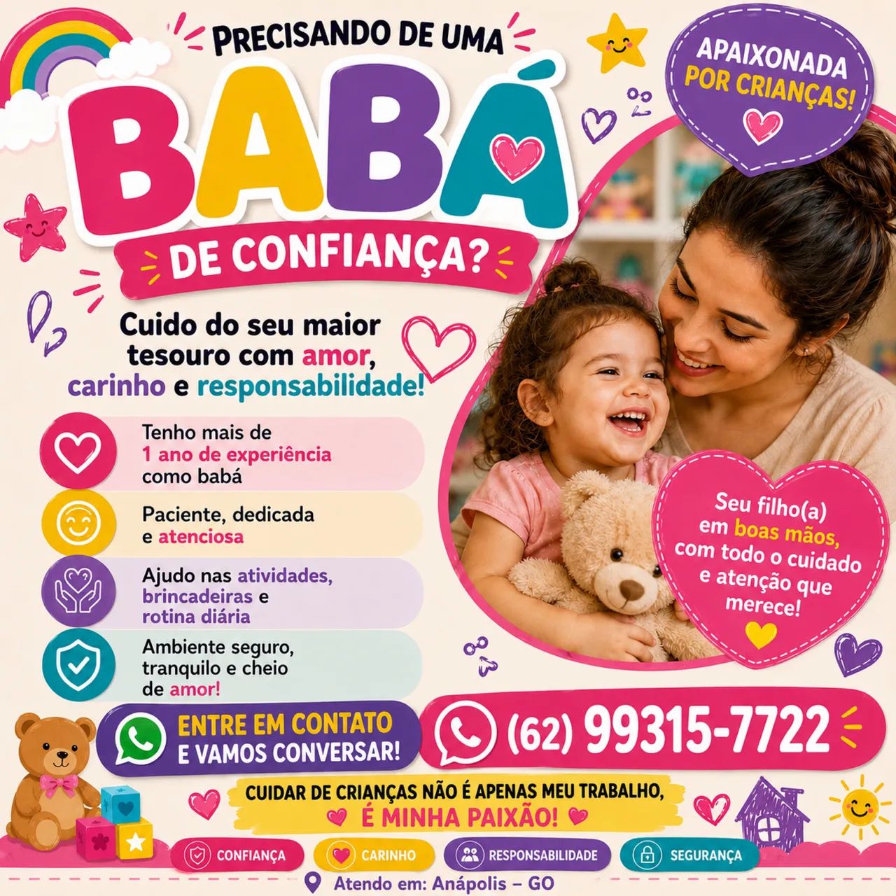 Cuidadora de crianças 