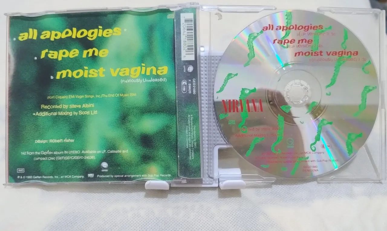 Cd - Nirvana  all apologias. Rape me