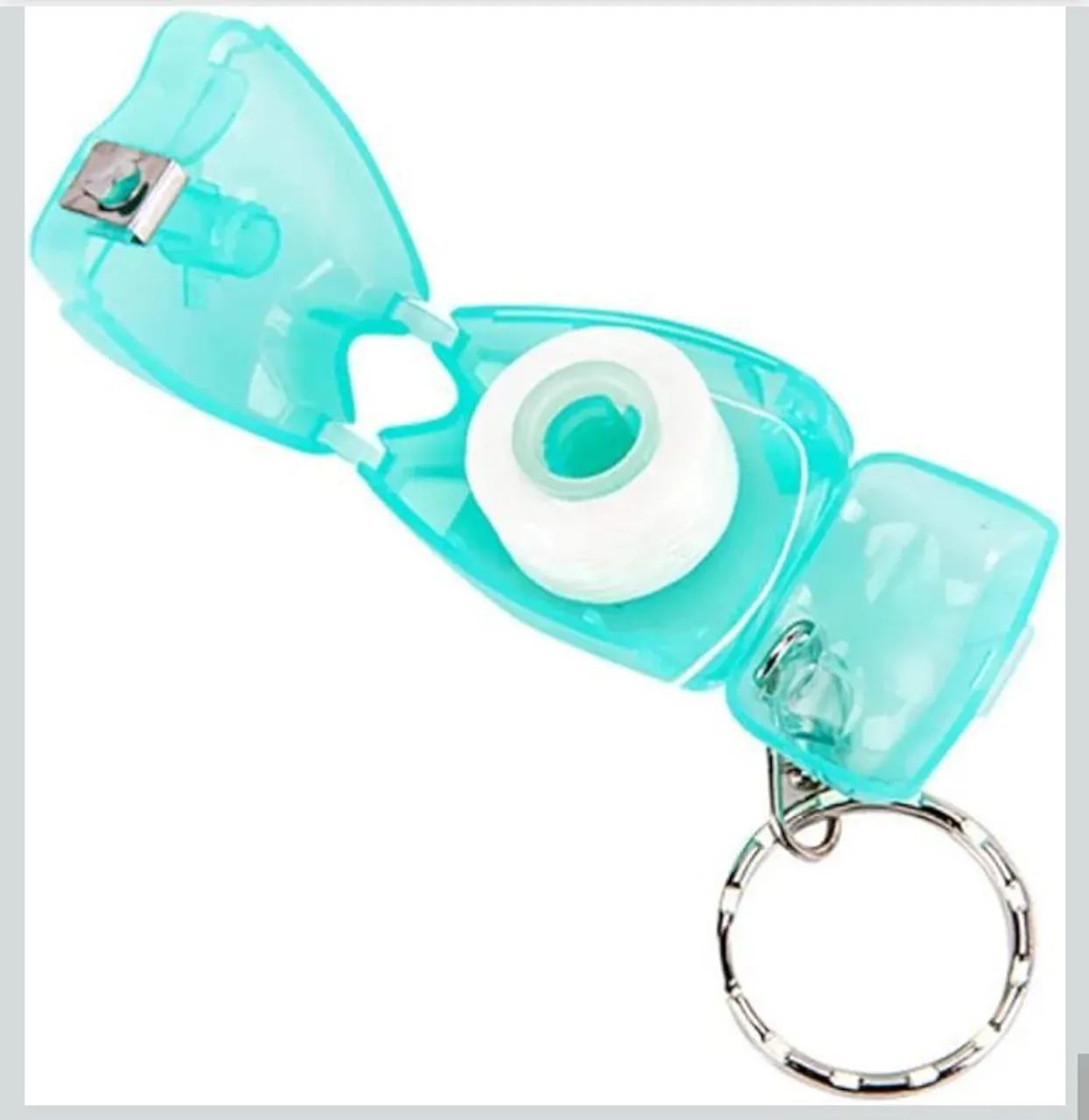Kit 10 chaveiros de dente com fio dental. - Foto 2