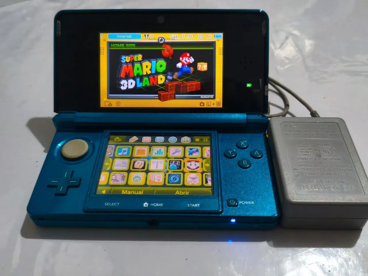Nintendo 3DS Old Azul - Desbloqueado e Completo - Foto 2