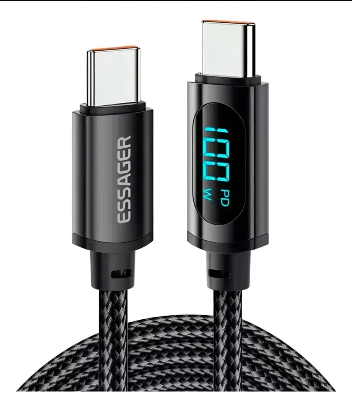 Cabo USB-C de 2 metros com display digital 