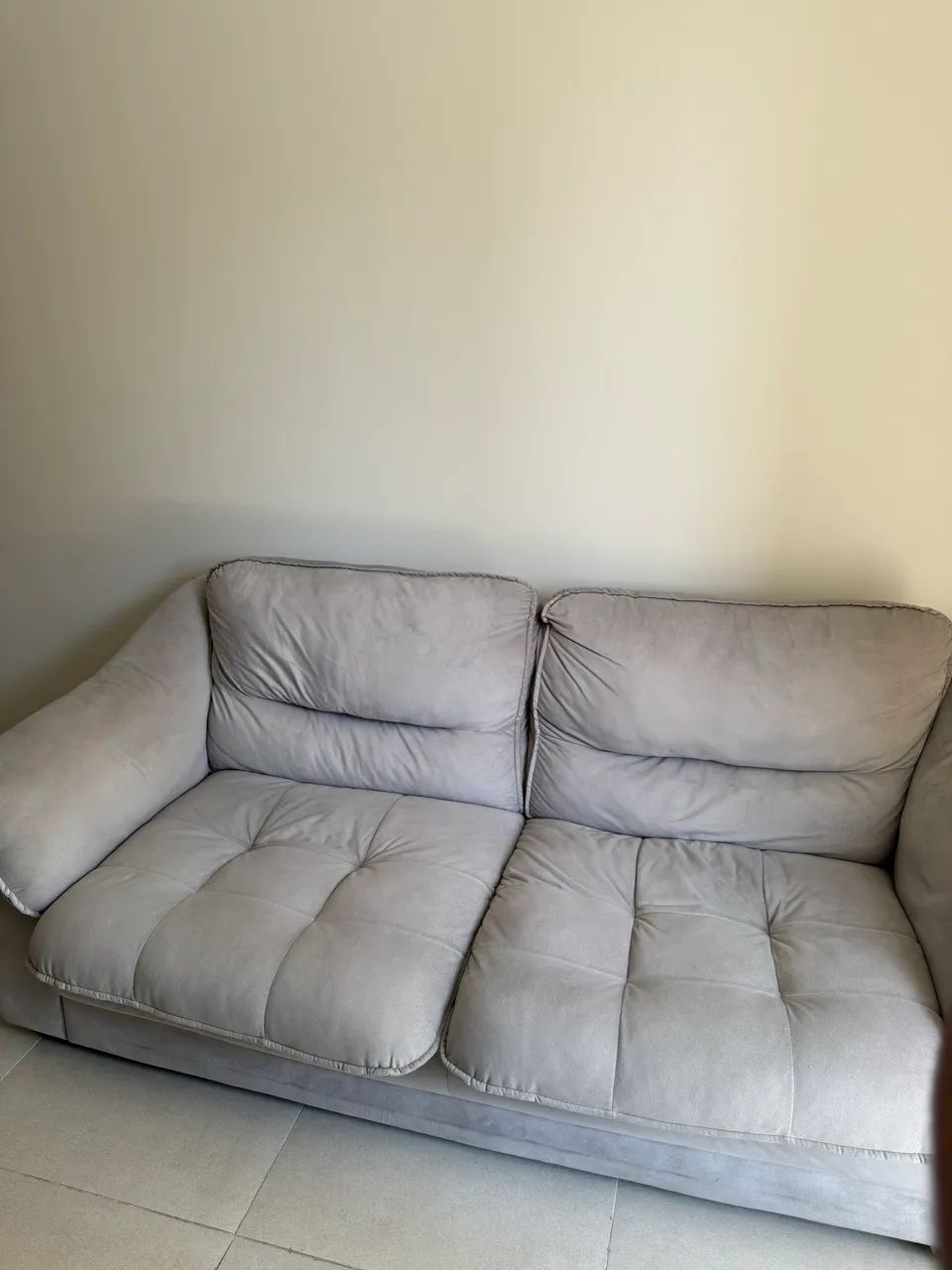 Sofá 3 lugares - veludo floyd estrela 210cm - Foto 3