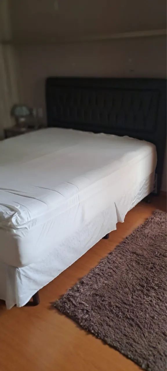 Cama queen box, colchao e cabeceira - Foto 3