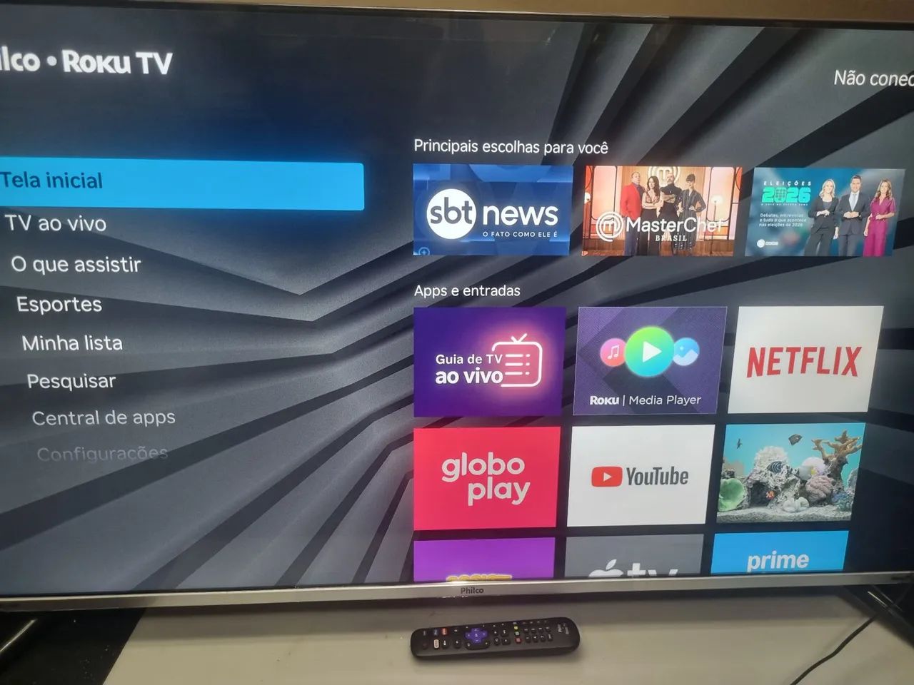 TV 4k smart 50 polegadas borda infinita