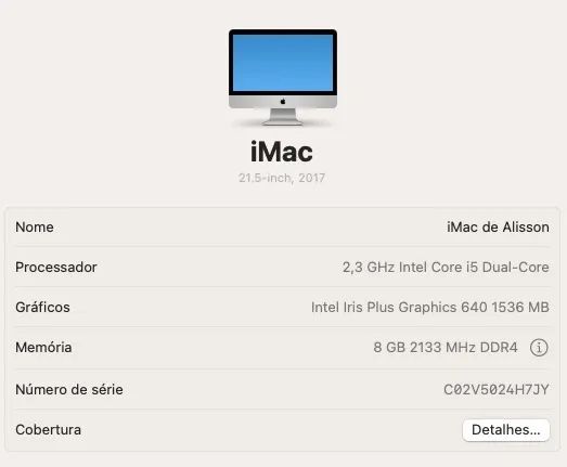 Apple iMac 21.5" (2017) - 1 TB, Intel Core i5, 8 GB RAM - Excelente estado! - Foto 3