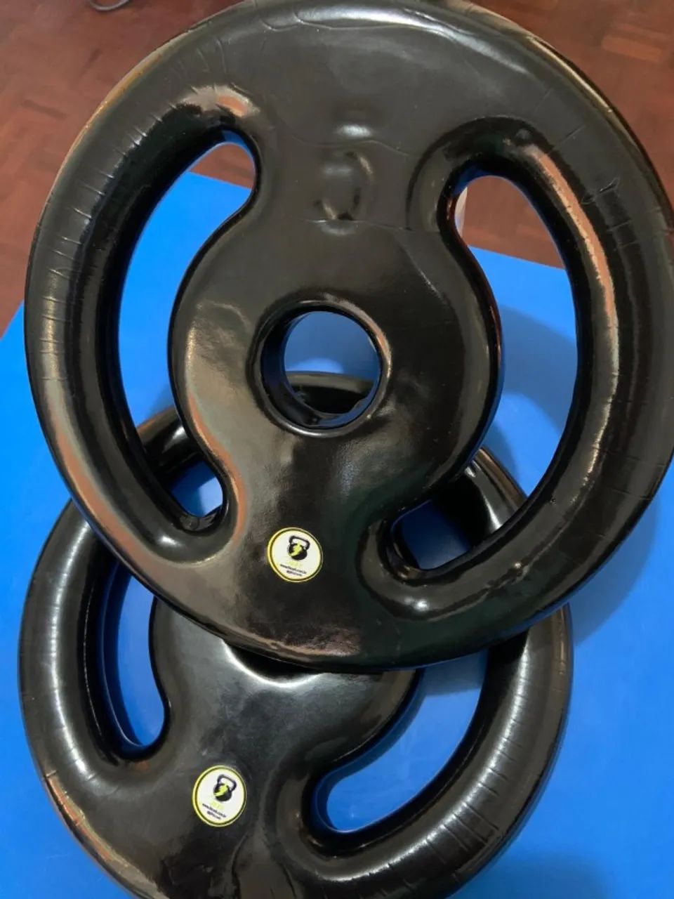 2 anilhas de 5kg emborrachada 32mm