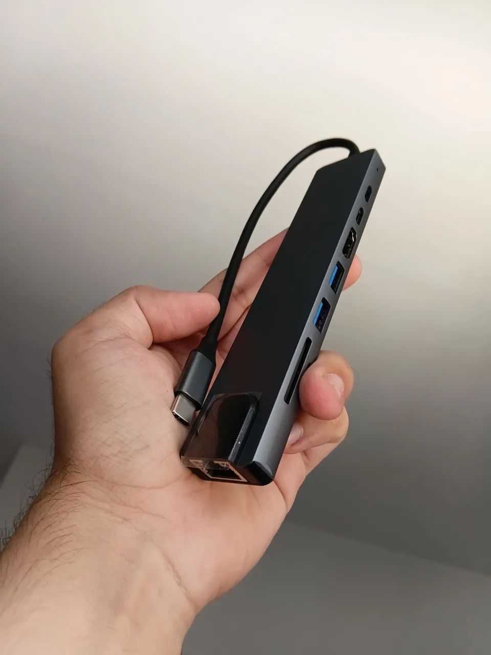 Hub USB Tipo C 8 Portas - FRETE GRÁTIS