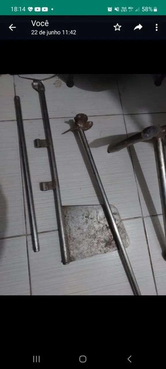 âncora, hélice e leme de inox para barco