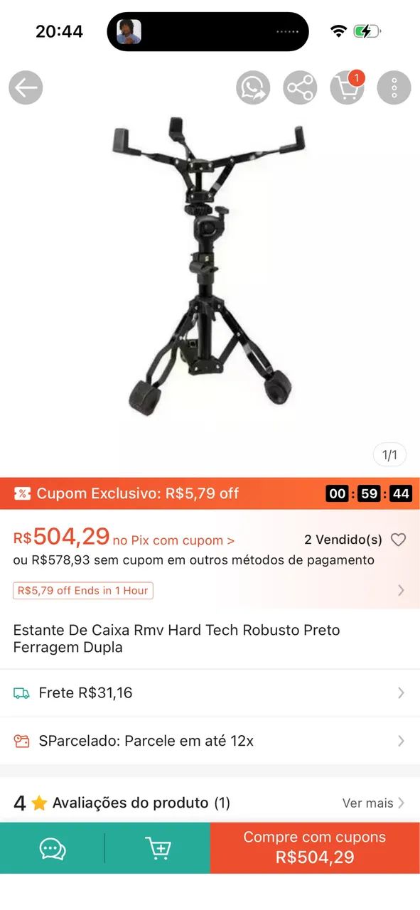 Estante de caixa RMV