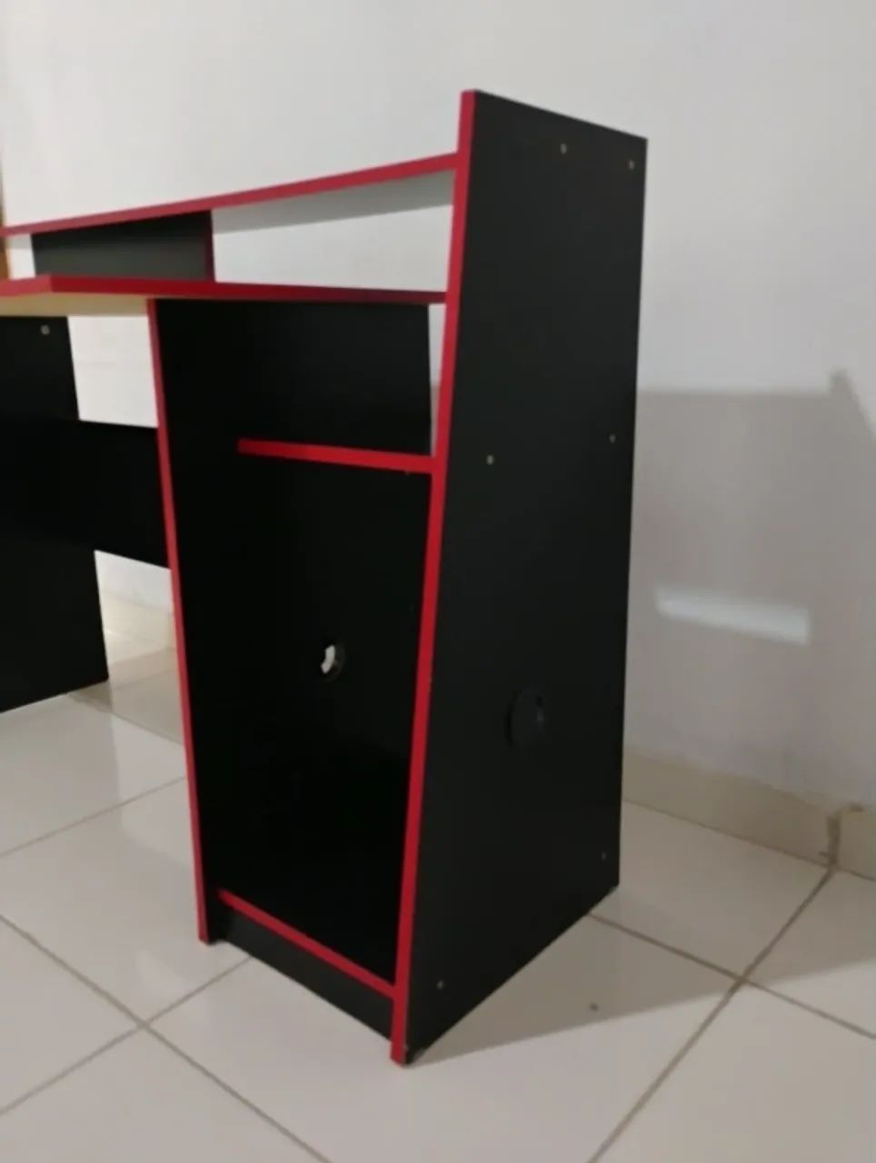Mesa Gamer Preto e Vermelho - Foto 2